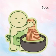 Hình dán anime dễ thương chủ đề pha chế Matcha Latte - Chất liệu vinyl chống thấm nước, bóng bẩy, trang trí theo phong cách nấu ăn Nhật Bản cho sổ tay Bullet Journal, laptop, ốp điện thoại, bình nước - Hoàn hảo cho những người yêu thích Matcha và người hâm mộ anime, phụ kiện sổ kế hoạch, đồ dùng làm album ảnh, văn phòng phẩm. - Nhiều màu - Xem 12