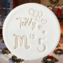 Customized Text Cake Decorations, DIY Cutting Molds, Frosting Cake Templates, Wedding Clay Fondant Embossing Tools, Name Cake Molds, Handmade Cookie Embossing Stamps
