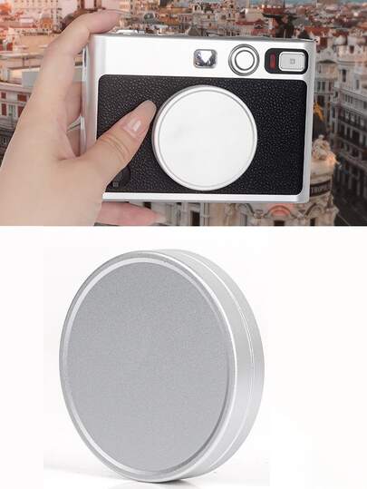 1 pieza Estuche protector de aleación de aluminio a prueba de polvo y agua para la cámara Mini Evo, cubierta protectora de lente, cubierta de cámara, cámara instantánea, accesorio de cámara