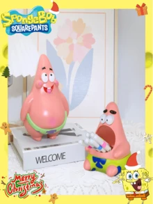 SpongeBob SquarePants 1个海绵宝宝星形笔筒，卡通文具收纳盒，学生礼物，最佳节日派对装饰，送给朋友的完美派对小礼物 - 彩色 - 查看 2