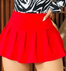 Women Skirts - Red - View 5