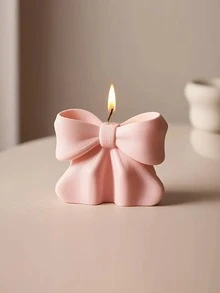 1 Piece Bow Candle, Bow Design - Fragrance - Smoke-Free, Long-Lasting Fragrance, Suitable For Home Decoration, Perfect For Bedroom Environments And DIY Gifts. Suitable For Home Decoration, Fireplace, Living Room, Central Decoration, Office, Valentine's Day Gifts, Candle Sets, Aromatherapy Candles, Friend Gifts, Women's Gifts - Multicolor - View 5