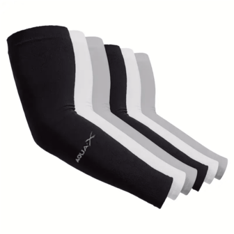 1 Pair Unisex Breathable & Elastic Quick-Dry Arm Sleeves, Suitable For Daily Use, Sports, Cycling, Running, Summer Outdoor, Anti-UV Beach Essential