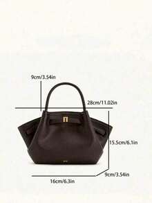 Túi xách nữ thời trang cổ điển, kiểu dáng độc đáo, đa chức năng, thanh lịch và tinh tế, dung tích lớn, hình dáng bánh bao, món quà lý tưởng cho phụ nữ khi đi mua sắm, du lịch, dã ngoại và nhiều dịp khác. - Cà phê - Xem 5