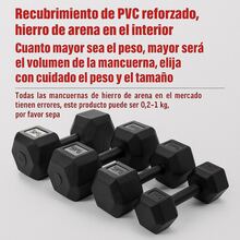 Juego De Mancuernas Hexagonales Compuesto Por Dos Mancuernas With Pesos De 2 Kg, 5 Kg, 7.5 Kg And 10 Kg, With Revestimiento De Vinilo. Adecuadas For Exercisers Of The Superior Part Of The Body, Training Of The Foot, Exercises Of The Gymnasium And Training Of The Entire Body. - 黑色 2.5kgX 2/5.5Lbs X 2 - 查看 4