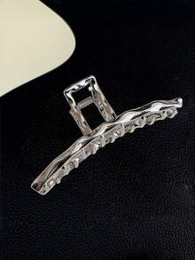 1 pieza Accesorio para el cabello de metal con decoración de lazo hueco, adecuado para uso diario, accesorios para el cabello de otoño, pasadores de cabello de moda, elegantes pasadores para el cabello de invierno para atuendos de vacaciones para mujer