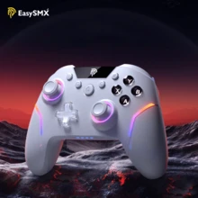 Tay cầm chơi game EasySMX X20 dành cho PC và đa nền tảng, với các nút bấm cơ học, cò bấm hiệu ứng Hall khóa kép, cần điều khiển hiệu ứng Hall có thể tháo rời hai giai đoạn, hai nút cò, 4 nút phía sau có thể lập trình, 3 chế độ kết nối (Bluetooth + Có dây + Bộ thu), đèn RGB, tốc độ phản hồi 1000Hz, pin 1000mAh, tương thích với PC/Android/IOS/NS/Máy tính bảng. - trắng - Xem 13