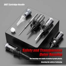 XNET Aurora 墨盒纹身针 RL/RM/RS 一次性硅胶消毒纹身针适用于纹身机握把 20 支