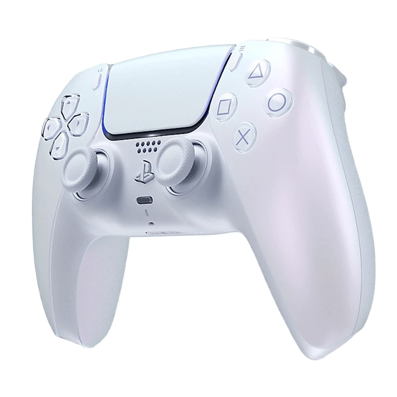 PlayStation PS5 DualSense Wireless Controller With Immersive Tactile Feedback And Adaptive Triggers. Futuristic Light-Sensitive Strip Design. Ideal For High-Energy Gaming Gear. Pure Pearl White. - Pure White Beads - View 1