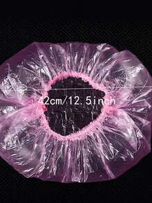 100 piezas/Paquete Juego de viaje desechable de plástico, Set desechable de gorro de ducha de baño, Tapa de plástico PE para mantener frescos los recipientes de la cocina