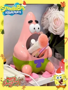 SpongeBob SquarePants 1个海绵宝宝星形笔筒，卡通文具收纳盒，学生礼物，最佳节日派对装饰，送给朋友的完美派对小礼物 - 彩色 - 查看 5