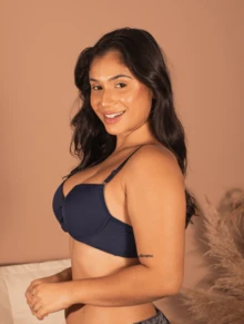 Kit 3 Basic Smooth Cup Bra Microfiber Reinforced Lingerie - 彩色 - 查看 2