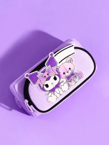 Sanrio Kuromi Stiftetasche – Lavendel-Edition, süßer und kompakter Stiftehalter mit Reißverschluss, ideal für Schule, Büro oder Reisen, perfektes Geschenk für Anime-Fans und Sammler, die nach bezaubernden Schreibtisch-Accessoires suchen