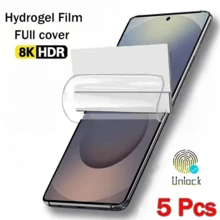 5Pcs Full Cover Soft Hydrogel Film Compatible With Samsung Galaxy S25 Ultra S24 S23 S22 S21 S20 Ultra Plus FE S10 Plus Note 20 10 Ultra Plus Note 9 A55 A56 A36 A35 A26 A16 A06 A05 A05S A14 A51 A52 A52S A53 A54 A15 A25 A24 A04 A03 A02 A32 A33 A12 A13 Screen Protector Protective Film (Not Tempered Glass) - Clear - View 31