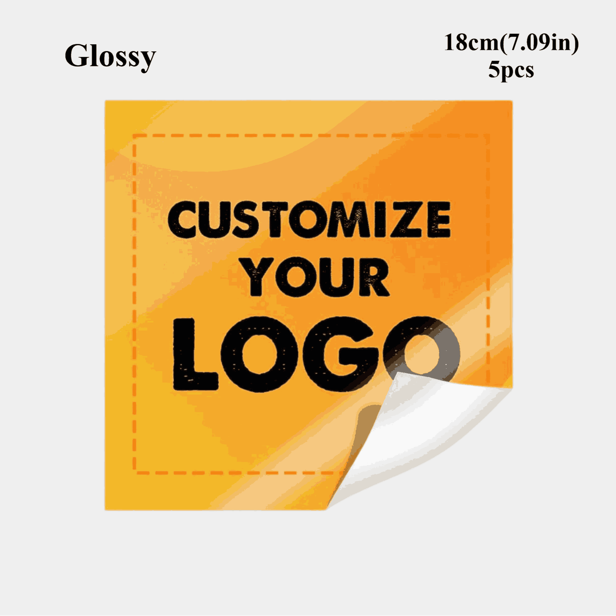 3-26cm Customized Stickers & Labels, Square Personalized Stickers, Can Customize Any Design, Logo Or Photo, Waterproof Stickers, Multiple Sizes And Materials Available, Fade-Resistant, Suitable For Business, Office, Wedding, Party, Signage, Postage, Birthday, Gift Packaging DIY Stickers, Christmas Stickers, Gifts For Him/Her - Glossy-waterproof - View 24