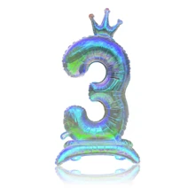 1 vương miện đế 40 inch nhiều màu sắc có số 0-9 trang trí cho lễ kỷ niệm, sinh nhật, lễ kỷ niệm ngày lễ, tiệc cưới - đầy màu sắc - Xem 16