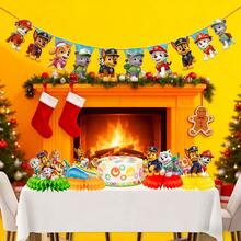 Paw Patrol Paw Patrol 9pcs Christmas Stocking Stuffers Woof Team Honeycomb Ornament Birthday Party Desktop Decoration Dining Table Party Honeycomb Display Paper Honeycomb Base Supplies Suitable As A Birthday Gift For Friends At Birthday Parties, Dog Themed Party Decoration (Random Style)