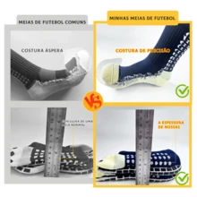 Men's Professional Soccer Socks Kit, Non-Slip, High-Top, Breathable, Sweat-Absorbing Technology, For Training And Competition - màu đen - Xem 10