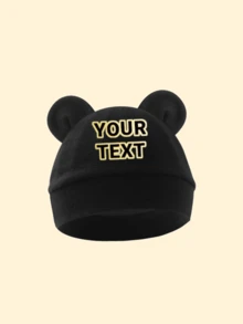 قبعة طفل مخصصة قطعة واحدة، تصميم أذن جذاب، قبعة مستشفى للمواليد، مناسبة للاستخدام اليومي للأولاد والبنات، مقاومة للخدش ودافئة، مناسبة لجميع الفصول، مثالية كهدايا شخصية مخصصة، هدايا العودة إلى المدرسة، هدايا عيد الحب. متعددة الوظائف، زخرفية، حروف مصقولة، عصرية، موضة الأطفال، ناعمة ومريحة، ملونة. - S - مشاهدة 16