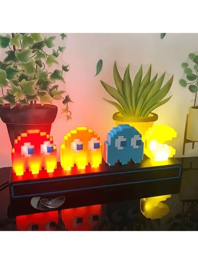 1 peça e luz fantasma, coleciona luzes de figuras