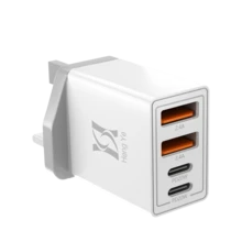 40W 4口USB快充适配器，兼容 17/16/16 Plus/16 Pro/16 Pro Max/15/14/13/12、iPad Pro/iPad Air/iPad Mini，双USB-C接口多端口Type-C快充 - 英規插(220-240V) - 查看 9