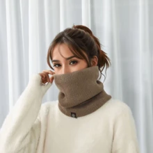 多功能防护面罩围巾，适合户外运动，单件装，冬季保暖围脖，男士滑雪围脖，女士围脖，男士抓绒围脖面罩，加厚防风围巾，寒冷天气防护，适合日常穿着 - 彩色 - 查看 12