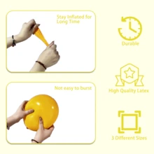 134件像素游戏主题生日气球拱门套装 - 男孩生日装饰，12/10/5英寸绿色、黄色、黑色和棕色气球，适用于生日派对、毕业典礼、性别揭晓派对、嘉年华装饰 - 134件綠色,黃色,黑色 - 查看 4