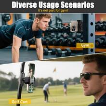 Giá đỡ điện thoại từ tính cho xe golf tập thể dục, giá đỡ xoay 360° có thể điều chỉnh cho iPhone Sam-S-Ung tương thích với iPhone, điện thoại Android, quà tặng sinh nhật, gia đình, bạn bè Giá đỡ điện thoại Phụ kiện điện thoại - màu đen - Xem 7