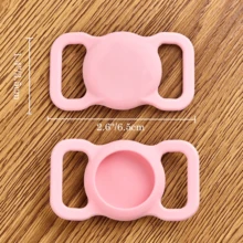 Personalized Silicone Quiet Pet ID Tag Holder, Pet ID Tag Collar Clip, Slide-In Dog Name Plate, Customized Cat Collar ID Tag, Engraved Dog Collar ID Tag Holder, Pet Collar - Multicolor - View 8