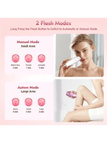 Dispositivo indoloro de eliminación de vello por IPL para uso doméstico,dispositivo de depilación láser,depiladora portátil móvil,depiladoras Permanente para hombres y mujeres,dispositivo de depilación doméstico,eliminador de vello duradero - Rosa Fucsia - Ver 6