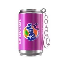 LIP SMACKER CoCa Cola Collaboration Canned Lip Balm, Fruit Soda Flavor, Moisturizing And Nourishing Lip Tint, Colored Lip Balm, Suitable As Gift For Friends And Family, With Hanging Chain, Christmas Gift - LIPSMACKER - Fanta Grape Flavor - View 7