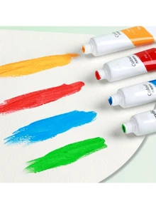 Set de pintura de acuarela de 12/18/24 colores vibrantes - Tubos de 0.17 Oz, suministros de arte profesionales para principiantes, estudiantes y adultos, ideal como regalo de vuelta a clases, proyectos de pintura creativos, excelente para invierno y año nuevo