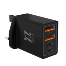 40W 4口USB快充适配器，兼容 17/16/16 Plus/16 Pro/16 Pro Max/15/14/13/12、iPad Pro/iPad Air/iPad Mini，双USB-C接口多端口Type-C快充 - 英規插(220-240V) - 查看 8
