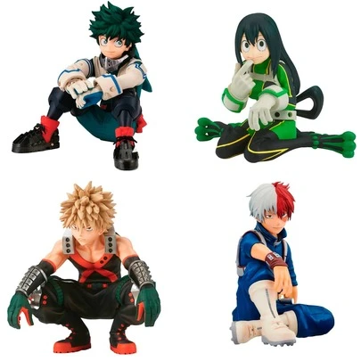 My Hero Academia Bokugou, Midoriya, Todoroki, Asui Tsuyu Anime Action Figure Model Statue, Desktop Decor, Collectible, Small Gift For Halloween, Christmas, Valentine's Day