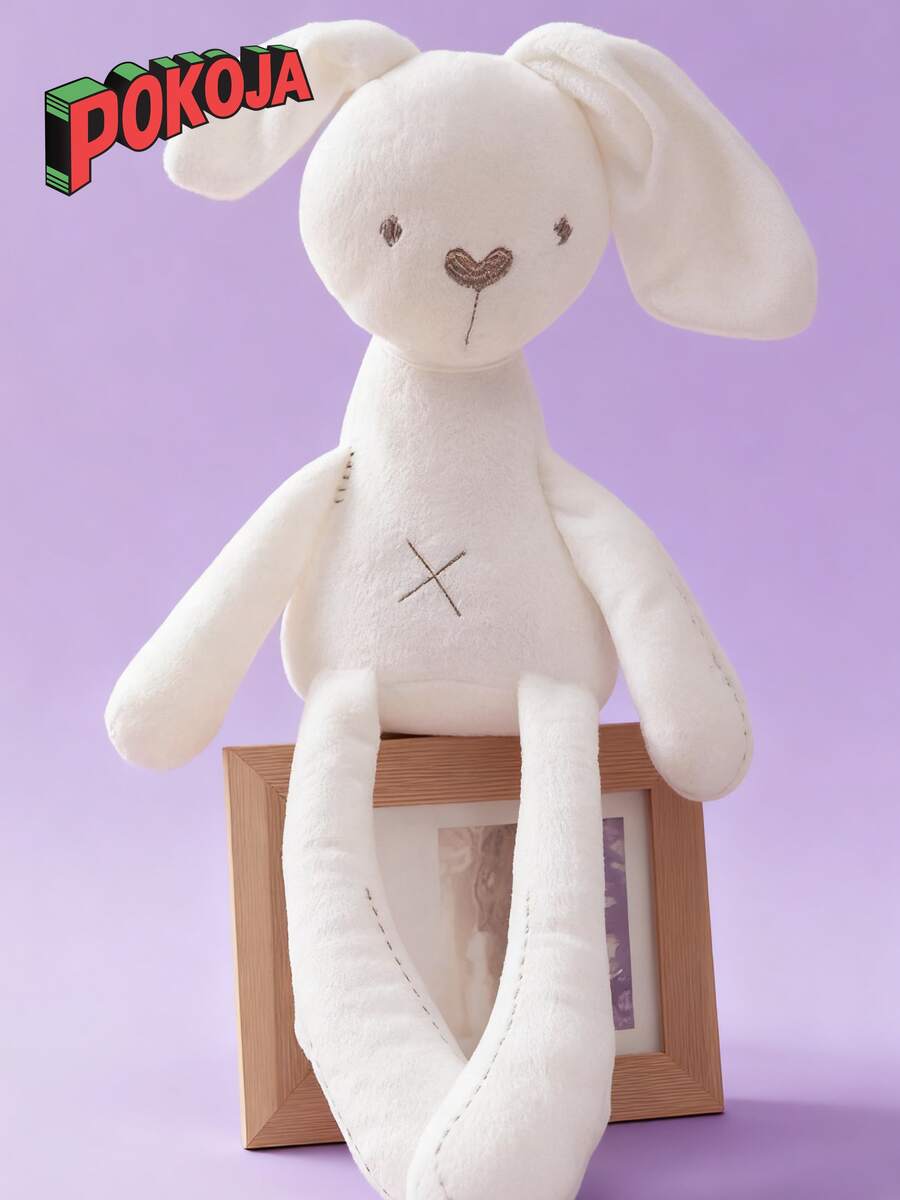 1PC White Rabbit Doll, Children's Plush Toys,Cute And Soft