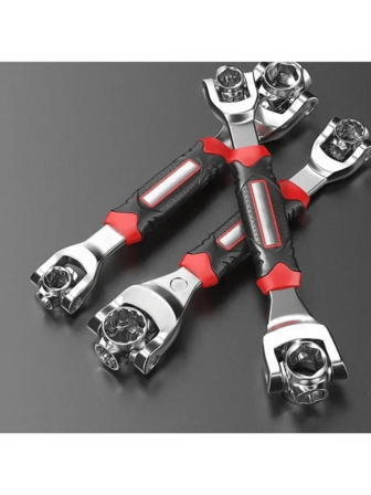 Nytt 52-i-1-verktygshylsa, spärr, splinebult, hylsa, roterande handverktyg, 360-graders multifunktionellt skruvstäd