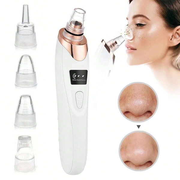 1pc Blackhead Remover Pore Vacuum,Facial Pore Cleaner, 5 Suction Power Blackhead Remover Pore Vacuum - USB Rechargeable Facial Pore Cleaner Kit For Adult Extractor Tool Multifunctional