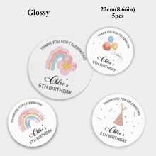 4-26cm Custom Birthday Stickers, Personalized Decals With Your Text, Waterproof Fade Resistant Stickers, Variety Of Sizes, Customized Birthday Labels, Holographic Stickers, DIY Kits - Glossy-waterproof - View 68