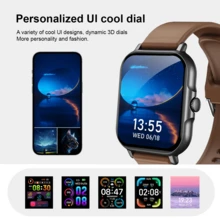 1pc Fashionable Sports Smart Watch With Silicone Strap, Multi-Language Support, Wireless Calling, Notification Alert, 1.83" Large Display, Weather Forecast, Fitness Tracker, Multiple Sports Modes, Music Player, Step & Calorie Counter, Remote Camera, USB Charging Compatible With Android & IOS - 240P TFT Display, 180mAh Lithium-Ion Battery, Suitable As Holiday Gift For Men & Women - Nhiều màu - Xem 6