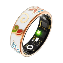 2025 NEW! Enamel Smart Ring, 5ATM Water Resistance Rating, Stylish And Lightweight, Pedometer, Heart Rate Monitoring, Activity Tracking, Compatible With Android And IOS, Resin Material - Multicolor - View 17