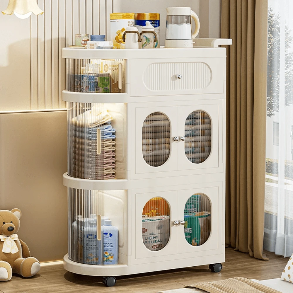 2/3-Layer Narrow Storage Cabinet With Wheels, Thin Rolling Drawer Storage Cart, Mobile Multifunctional Cart With Handles, Space Saving Storage Organizer For Bedrooms, Bathrooms,Portable And Magnetic Door Designed Handcart, Rolling Cart With Drawers, Easy To Install Mobile Household Storage Cart, Small Space Storage Drawer Storage Cabinet, Affordable Gift Giving And Good Items - 彩色 - 查看 1