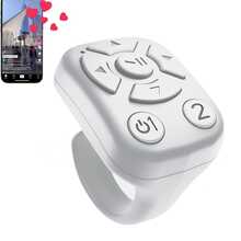 多功能手机指环遥控器，无线演示遥控器，兼容平板电脑、安卓系统，可充电，带翻页功能