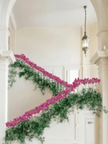 Nejlue Artificial Flowers/Plants1111 Home & Living Guirlande de fleurs de bougainvillier artificielles, vignes de bougainvillier en soie fausse longues, couronnes de bougainvillier factices pour la décoration de la maison, de la chambre, du jardin, du mur, d'intérieur et d'extérieur, de mariage, de table, de fête, d'anniversaire, de Noël