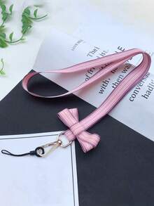 1 pieza Cordón para teléfono con lazo para mujeres, estilo collar halter compatible con tarjeta de identificación/llave/teléfono/insignia de trabajo, accesorio para portallaves