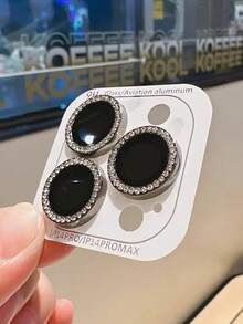 1 Set Of Shiny Rhinestone Lens Protective Case Compatible With Iphone 16 15 14 13 12 11 Pro Max Gift For Birthday, Family, Friends Sparkling Crystal, Lens Protector, Phone Accessories