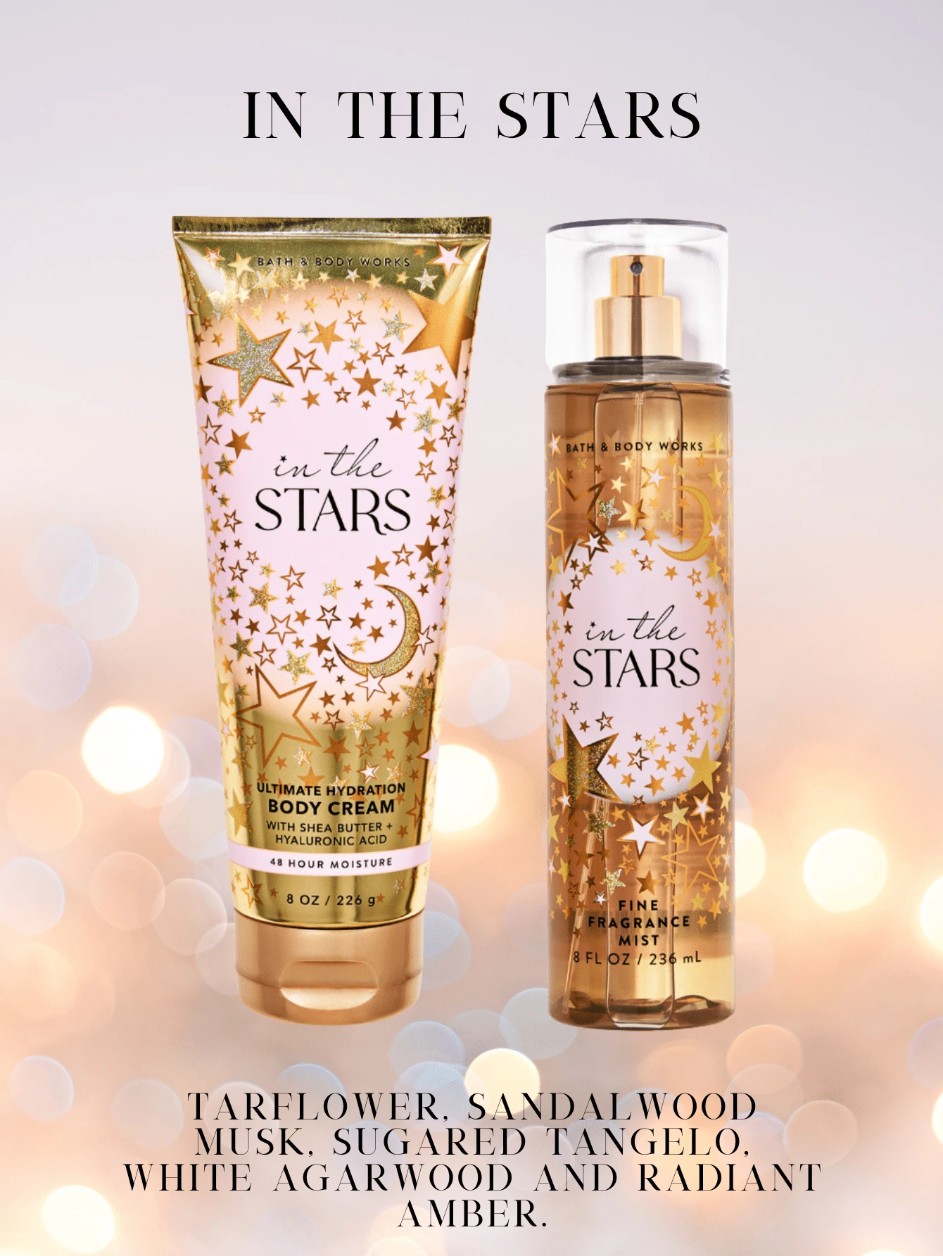 Bath & Body Works Bath And Body Works BBW New Fine Fragrance Body Mist And Body Cream Set - 星空套裝 - 查看 1