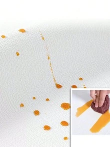 Peel & Stick 3D Linen Wallpaper - Waterproof, Removable Contact Paper For Living Room, Bedroom, Kitchen, Dorm Decor - Easy Apply Solid Color Wall Sticker Rolls