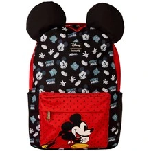 Loungefly Disney Mickey Mouse Nylon Full-Size Backpack For School, 17in - Nhiều màu - Xem 2
