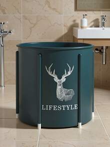 折叠浴缸、便携式浸泡浴缸、浴缸和淋浴房装饰、夏季浴室配件、户外露营浴缸、易于携带的轻便浴缸、储水桶、极具吸引力的尼龙储水桶、户外浴缸 - 彩色 - 查看 11