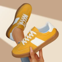 Women's Fashion Casual Sneakers, New Vintage Lightweight Slip-On Shoes For Spring/Autumn, Casual Lace-Up Commute/Party/Work Shoes